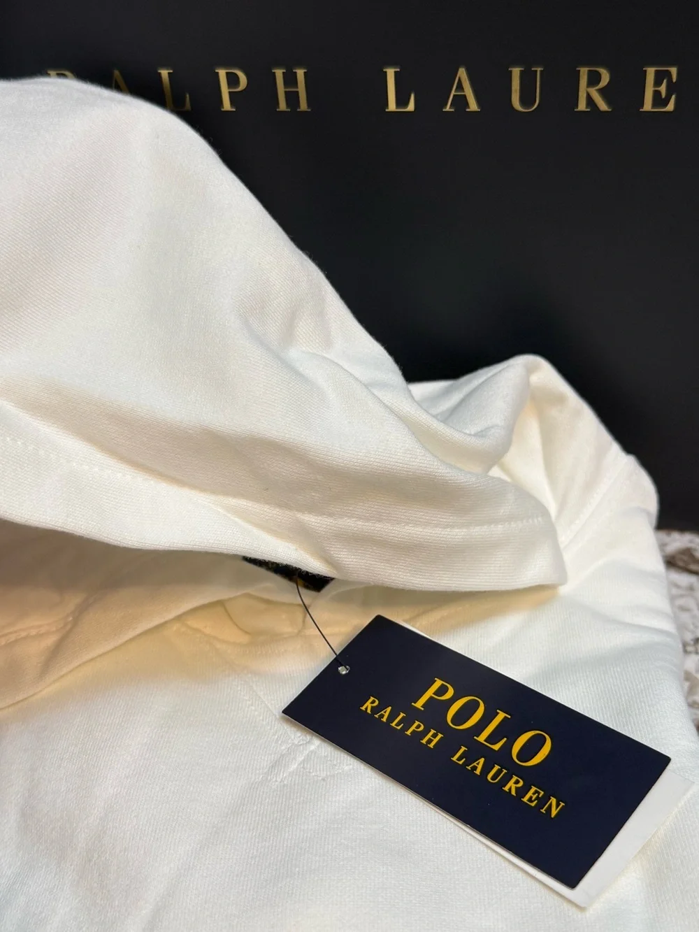 Polo Ralph Lauren White Pullover Hoodie Kids Size 5 NWT Classic